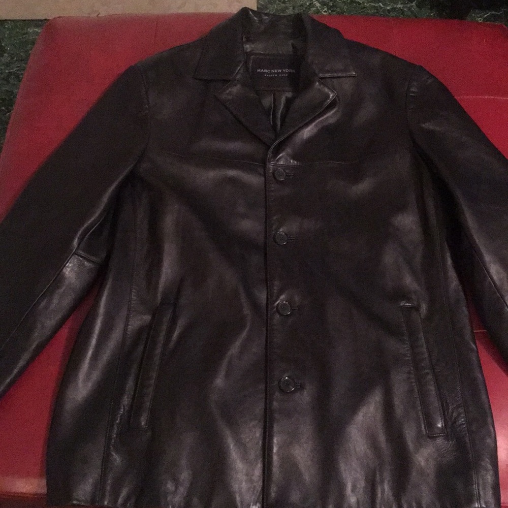 Men’s Leather Dress Coat